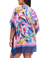 Bleu Rod Beattie Plus Living Color Caftan Cover-Up