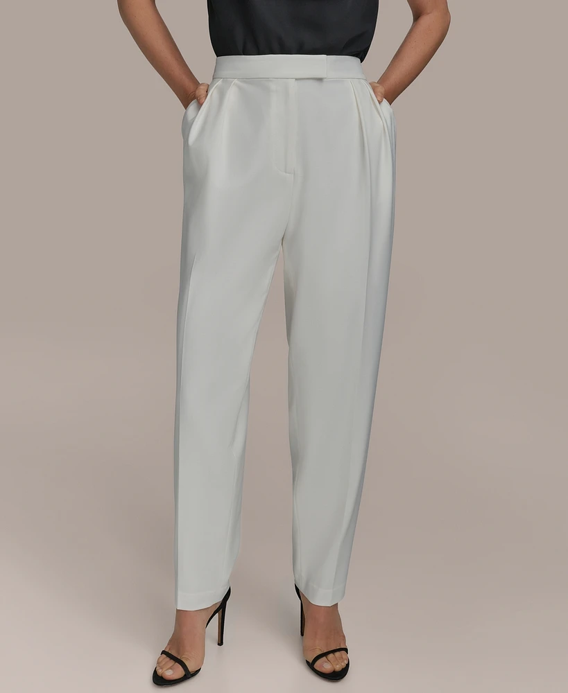 Donna Karan New York Women's Pleated Straight-Leg Pants