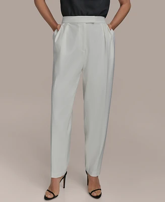 Donna Karan New York Women's Pleated Straight-Leg Pants
