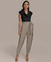 Donna Karan New York Women's Tie Waist Cargo Pants
