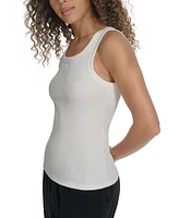 Starter Women's Cotton-Blend Ribbed Racerback Tank Top