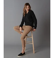 LuxLined Women's Cashmere Heather V-Neck