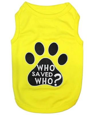 Parisian Pet Who Saved Who Dog T Shirt