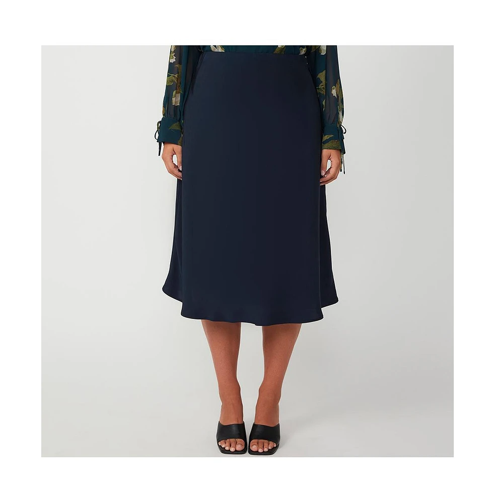 Azura Satin A-Line Skirt