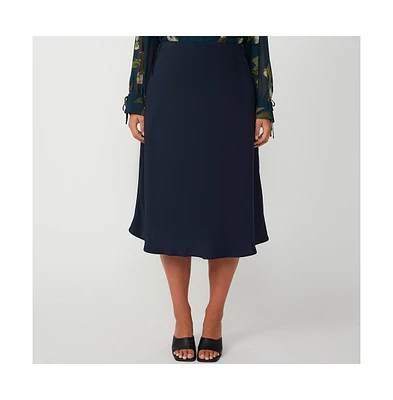 Azura Satin A-Line Skirt