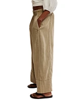 Free People Women's Days End Linen-Blend Pull-On Pants
