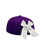 Bits & Bows Girls Officially Licensed Tcu Bow Baseball Hat