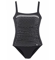 Lascana Women's Patterned Shaping One Piece Swimsuit