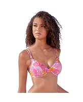 Lascana Women's Butterfly Print Underwire Bikini Swimsuit Top