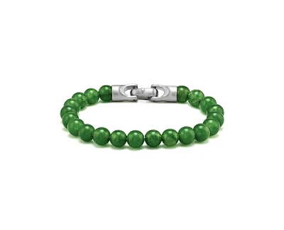Vincero Men's 8mm Bead Bracelet Stainless Steel with Push Clasp