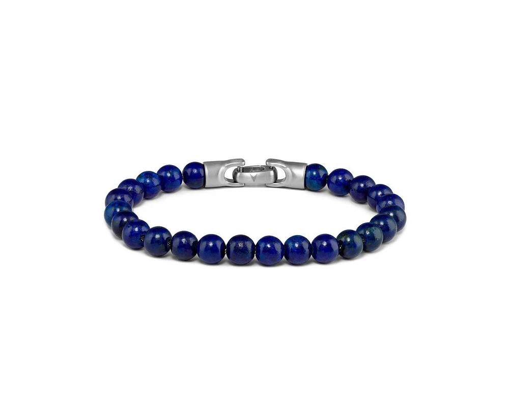 Vincero Men's 8mm Bead Bracelet Stainless Steel with Push Clasp