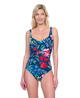 Garden Dream Sweetheart Neck One-Piece Swimsuit