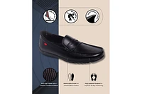 Marc Joseph New York Men's John Street Hands-Free Slip On Technology Leather Penny Loafers