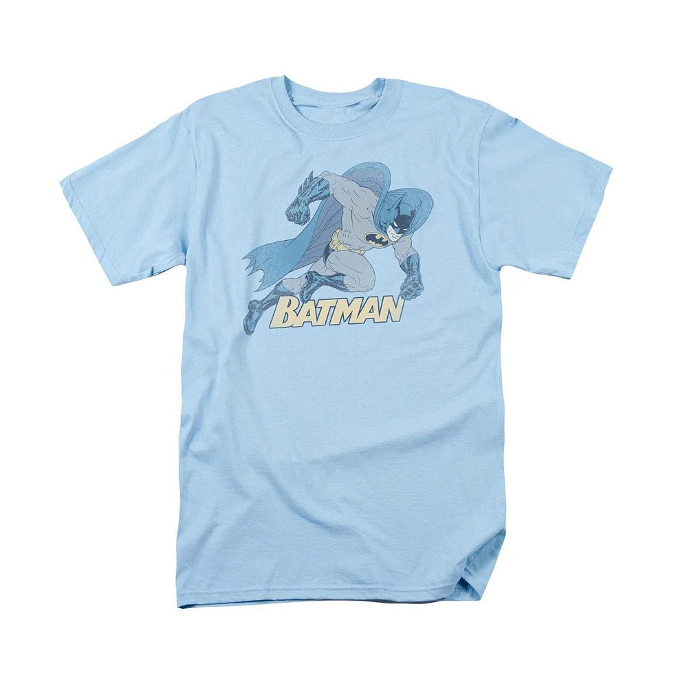 Batman Mens Running Retro Short Sleeve Adult Tee / T-Shirt