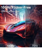 XGaming 24 Inch Monitor 1080P 100Hz, Fhd Frameless Computer Monitor, 99% sRGB, Hdmi Vga Display, Built-in Speakers, Low Blue Light Screen for Gaming/H