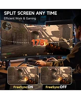 XGaming 34 Inch Curved Monitor Wqhd, 1500R Ultra Wide Qhd 3440 x 1440p Gaming Monitor, Up to 165Hz, 100% sRGB, 1ms, FreeSync, Dual Hdmi/Dp Computer Mo