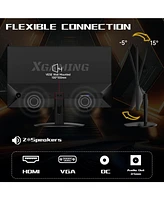 XGaming 25 Inch Monitor, Fhd 1080P 100Hz Ultra Thin Frameless Computer Monitor, 1ms, 99% sRGB, Low Blue Light Eye Care Pc Monitor, Hdmi Vga Gamer Moni