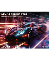 XGaming 27 Inch Monitor, Fhd 1080P 100Hz Ips 16:9 Wide Pc Screen, 99% sRGB, FreeSync, Eye Care Frameless Computer Gaming Monitor Built-in Speakers, Hd