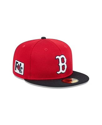 New Era Men's Red Boston Sox 2025 Spring Training 59FIFTY Fitted Hat