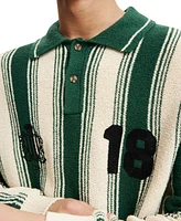 Cotton On Men's Rugby Knit Polo Shirt