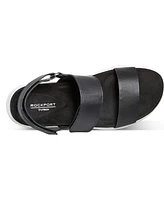 Rockport Women's Qwera Open Toe Strappy Casual Wedge Sandals