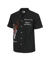 Round21 Men's and Women's Black Wnba Lucky Strike Full-Button Bowling Shirt