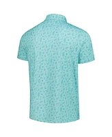 Barstool Golf Men's Aqua Wm Phoenix Open 16 Custom Printed Polo