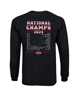 Champion Big Boys and Girls Black Ohio State Buckeyes College Football Playoff 2024 National Champions Schedule Long Sleeve T-Shirt