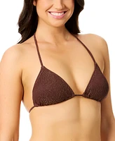 Salt + Cove Juniors' Metallic Triangle Bikini Top, Exclusively at Macy's