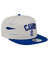 New Era Men's Cream Chicago Cubs Iron Golfer Snapback Hat