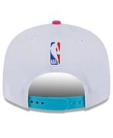 New Era Big Boys and Girls White Miami Heat 2024/25 City Edition 9FIFTY Snapback Hat