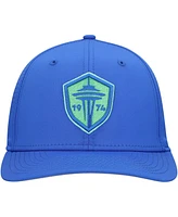 New Era Men's Blue Seattle Sounders Fc 9SEVENTY Coolera Stretch-Snap Adjustable Hat