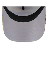 New Era Men's Purple/Gold Los Angeles Lakers Tip Off A-Frame Trucker 9FORTY Adjustable Hat