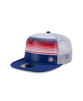 New Era Men's Royal Chicago Cubs Team Horizon 9FIFTY A-Frame Trucker Snapback Hat