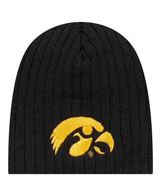 New Era Baby Boys and Girls Black Iowa Hawkeyes Mini Fan Beanie