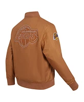 Pro Standard Men's Brown Los Angeles Lakers Paint The City Full-Zip Jacket