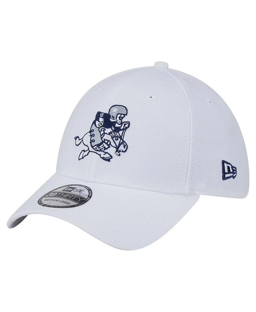 New Era Men's White Dallas Cowboys Throwback 39THIRTY Flex Hat