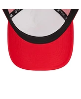 New Era Men's White/Red Cincinnati Reds Spring Training Circle Foam A-Frame 9FORTY Trucker Adjustable Hat