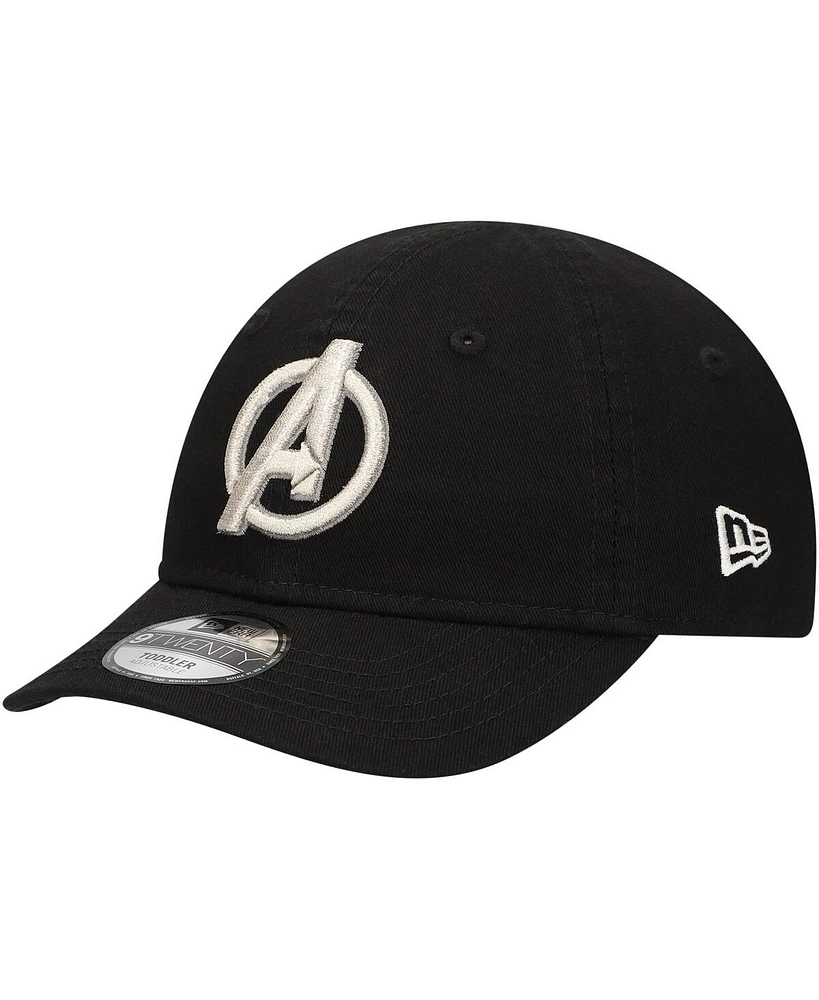New Era Toddler Black The Avengers 9TWENTY Adjustable Hat