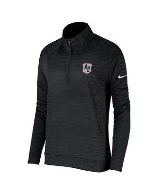 Nike Women's Black Air Force Falcons Special Operations Command Quarter-Zip Pullover Top