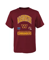 Outerstuff Big Boys and Girls Burgundy Washington Commanders Business T-Shirt