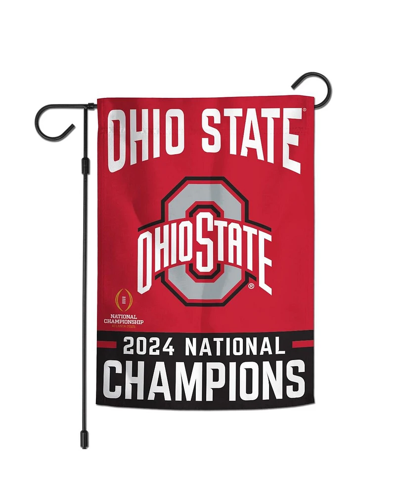 Wincraft Ohio State Buckeyes College Football Playoff 2024 National Champions 12'' x 18'' Double-Sided Garden Flag