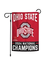 Wincraft Ohio State Buckeyes College Football Playoff 2024 National Champions 12'' x 18'' Double-Sided Garden Flag