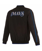 Jh Design Men's Black Dallas Mavericks 2023/24 City Edition Nylon Full-Zip Bomber Jacket