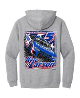 Hendrick Motorsports Team Collection Men's Heather Gray Kyle Larson Cars Pullover Hoodie