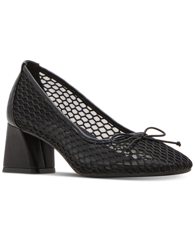 Madden Girl Emily-m Mesh Block-Heel Ballet Pumps
