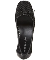 Madden Girl Emily-m Mesh Block-Heel Ballet Pumps