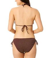 Salt Cove Juniors Metallic Triangle Bikini Top Bottoms Exclusively At Macys