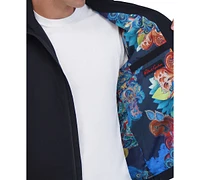 Robert Graham Men's Lightweight Peached Stand Collar Jacket