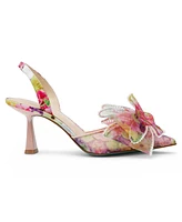 Betsey Johnson Women's Kelli Mesh Bow Slingback Pumps